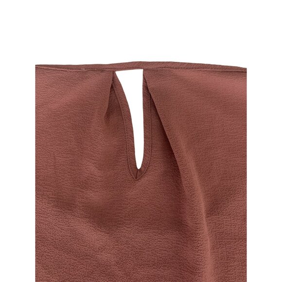 Olive & Oak Womens Mauve Short Sleeve Keyhole Blouse Size M - Picture 6 of 9